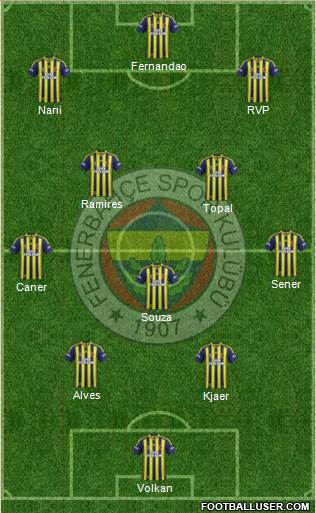 Fenerbahçe SK Formation 2015