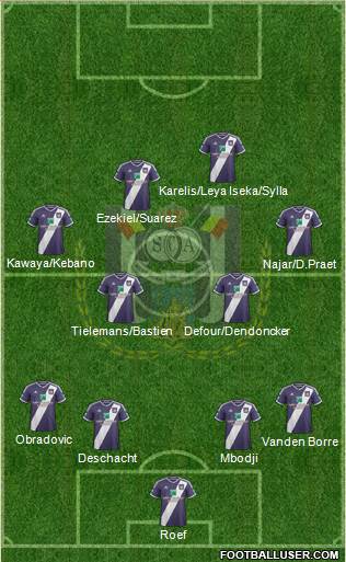 RSC Anderlecht Formation 2015