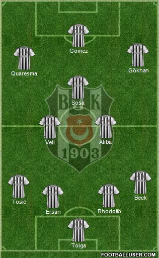 Besiktas JK Formation 2015