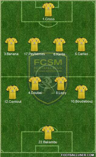 FC Sochaux-Montbéliard Formation 2015