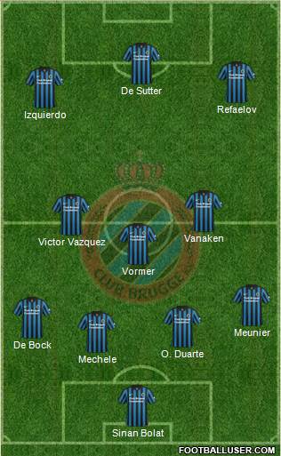 Club Brugge KV Formation 2015