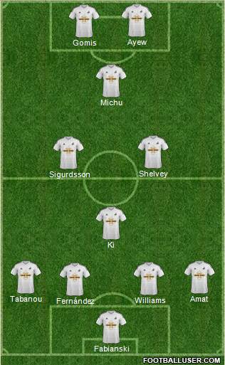 Swansea City Formation 2015