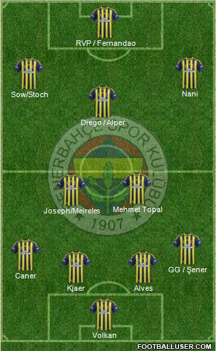 Fenerbahçe SK Formation 2015