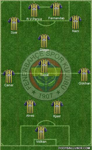 Fenerbahçe SK Formation 2015