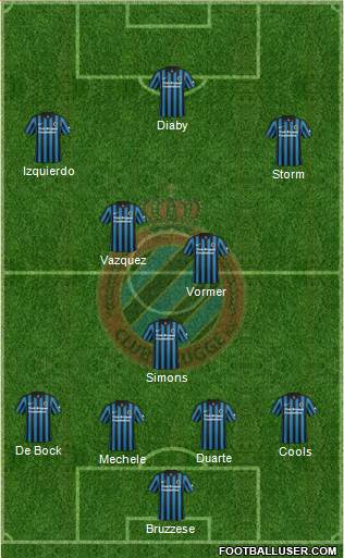Club Brugge KV Formation 2015