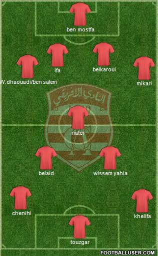 Club Africain Tunis Formation 2015
