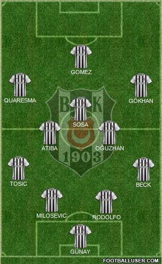 Besiktas JK Formation 2015