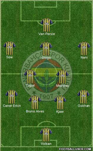 Fenerbahçe SK Formation 2015