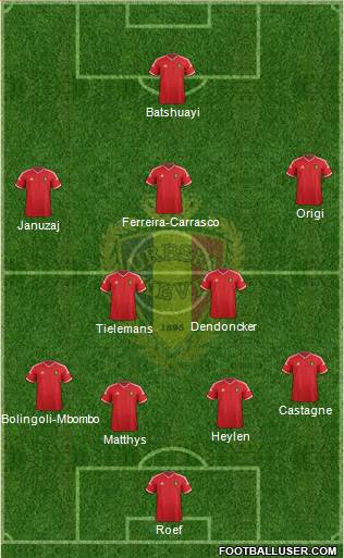 Belgium Formation 2015