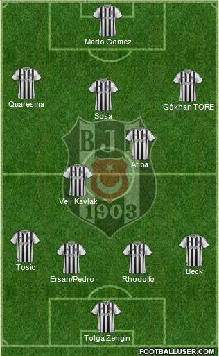 Besiktas JK Formation 2015
