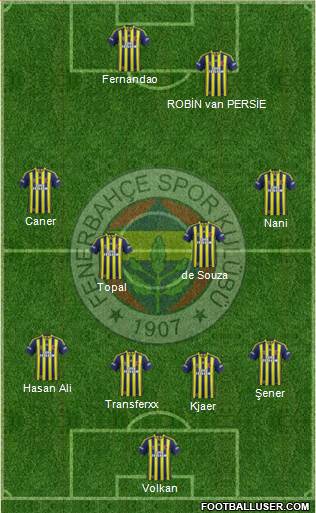 Fenerbahçe SK Formation 2015
