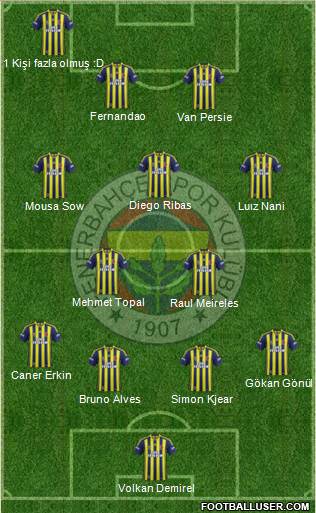 Fenerbahçe SK Formation 2015
