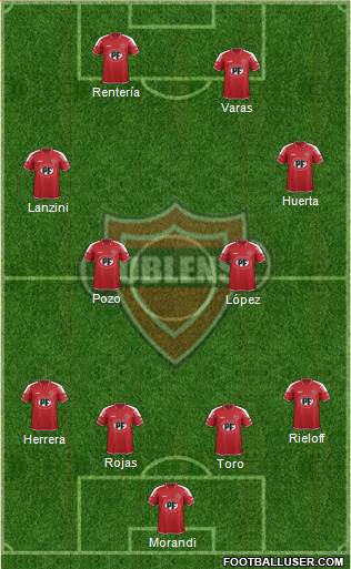 CD Ñublense S.A.D.P. football formation