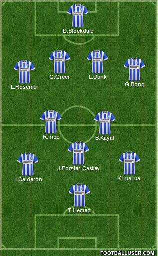 Brighton and Hove Albion Formation 2015