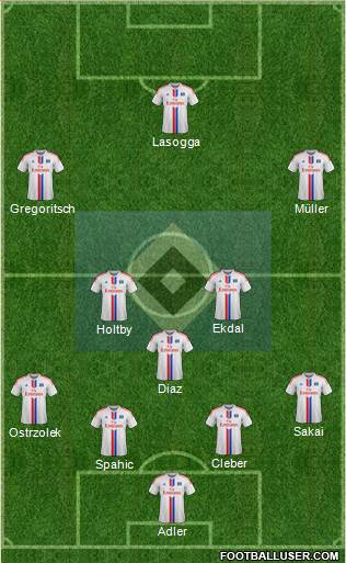 Hamburger SV Formation 2015