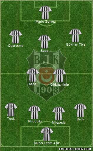 Besiktas JK Formation 2015