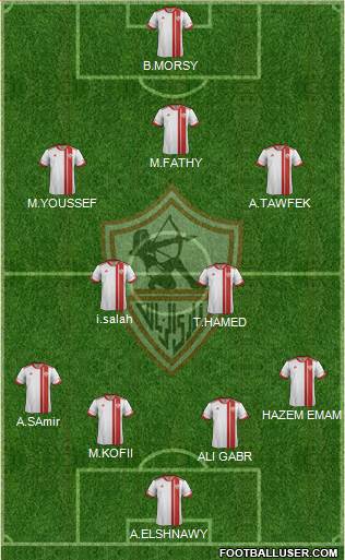 Zamalek Sporting Club Formation 2015