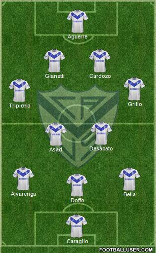 Vélez Sarsfield Formation 2015
