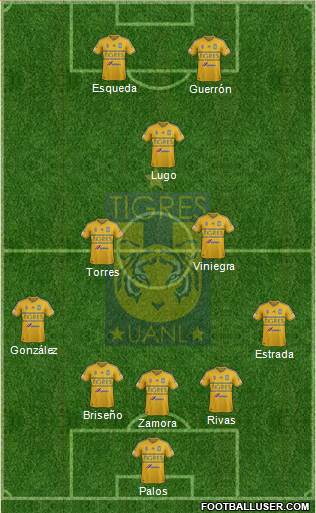 Club Universitario de Nuevo León Formation 2015