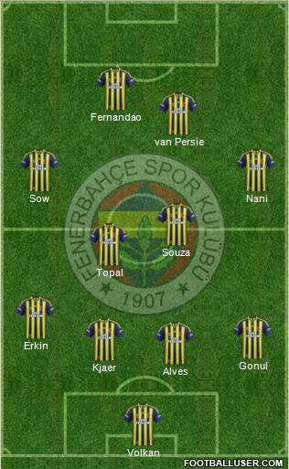 Fenerbahçe SK Formation 2015