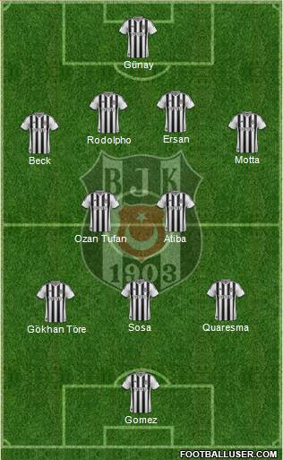 Besiktas JK Formation 2015