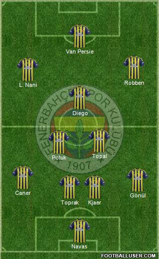 Fenerbahçe SK Formation 2015