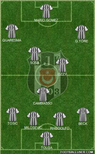 Besiktas JK Formation 2015