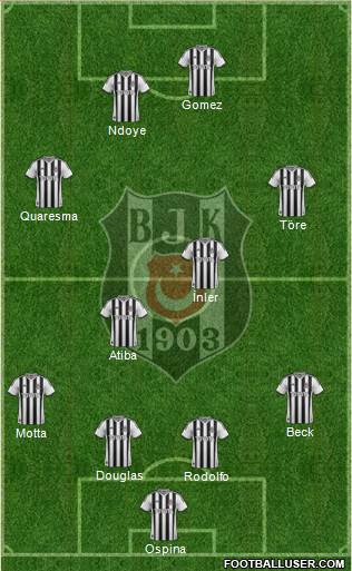 Besiktas JK Formation 2015