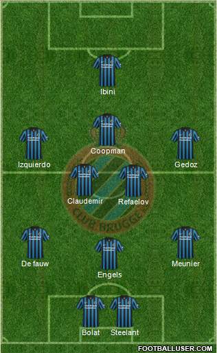 Club Brugge KV Formation 2015