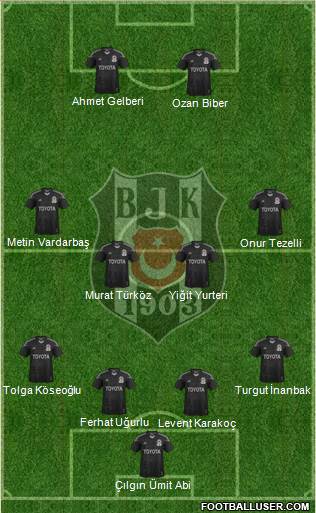 Besiktas JK Formation 2015
