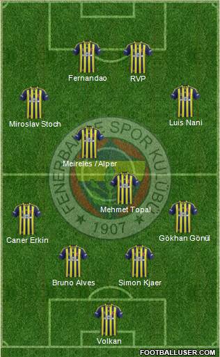 Fenerbahçe SK Formation 2015