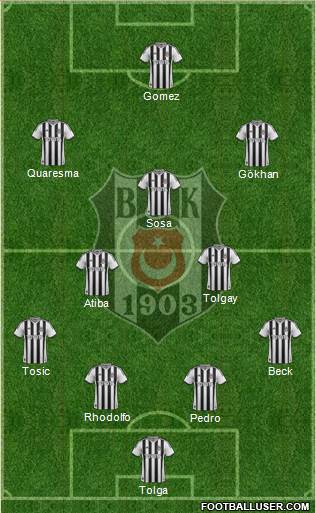 Besiktas JK Formation 2015