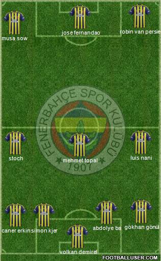 Fenerbahçe SK Formation 2015