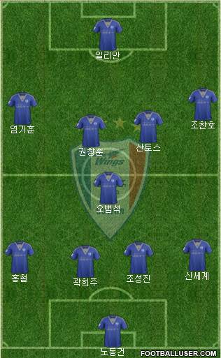 Suwon Samsung Blue Wings Formation 2015