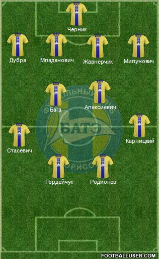BATE Borisov Formation 2015