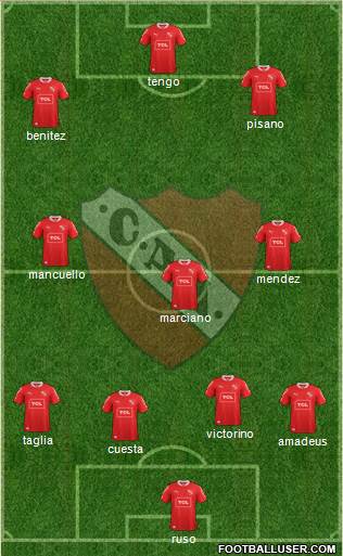 Independiente Formation 2015