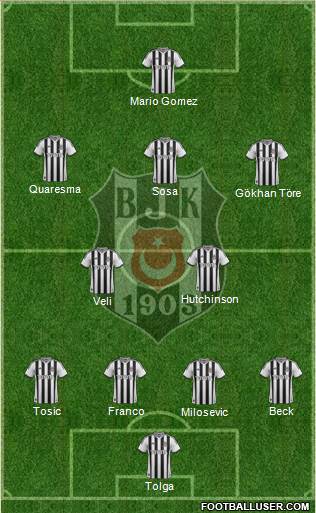 Besiktas JK Formation 2015