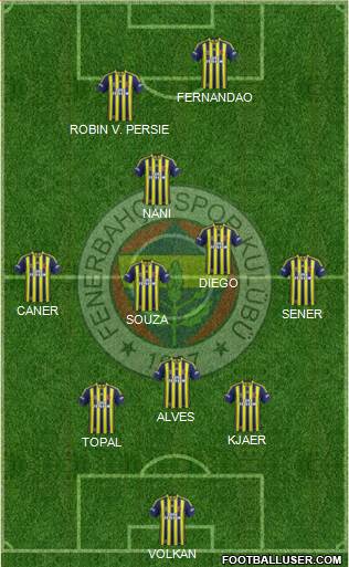 Fenerbahçe SK Formation 2015