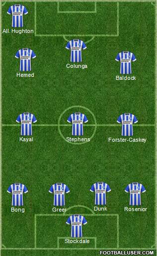 Brighton and Hove Albion Formation 2015