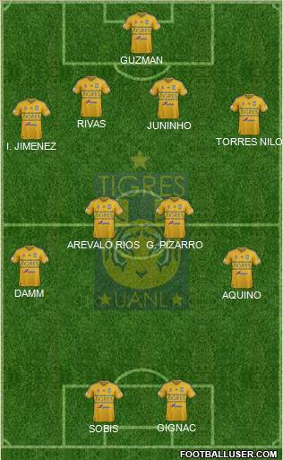 Club Universitario de Nuevo León Formation 2015