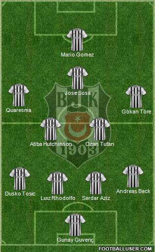 Besiktas JK Formation 2015