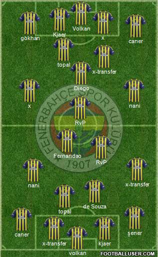 Fenerbahçe SK Formation 2015