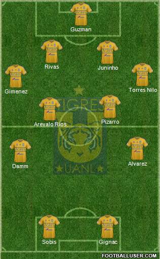 Club Universitario de Nuevo León Formation 2015
