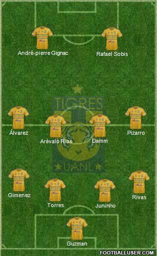 Club Universitario de Nuevo León Formation 2015