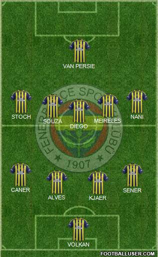 Fenerbahçe SK Formation 2015