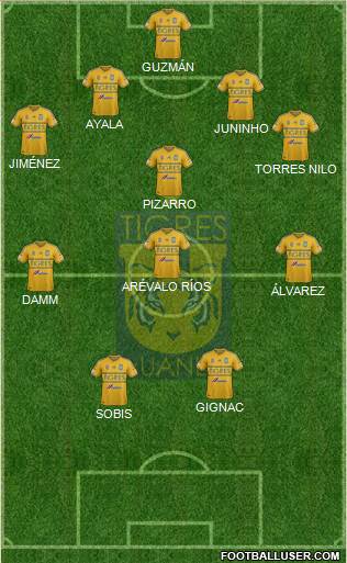 Club Universitario de Nuevo León Formation 2015