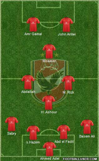 Al-Ahly Sporting Club Formation 2015