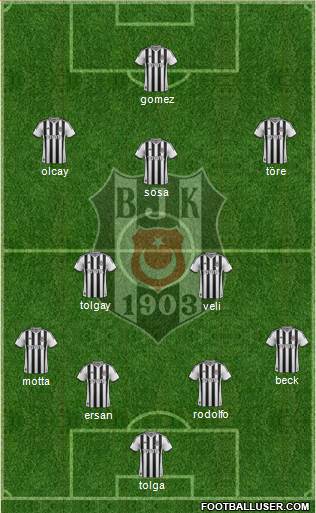 Besiktas JK Formation 2015