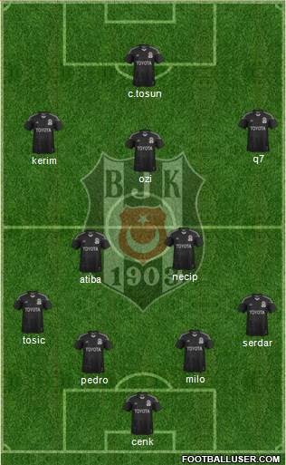 Besiktas JK Formation 2015