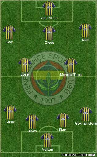 Fenerbahçe SK Formation 2015